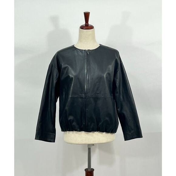 BEARDSLEY Sz 0 XS Black Sheepskin Leather Jacket - Picture 6 of 8
